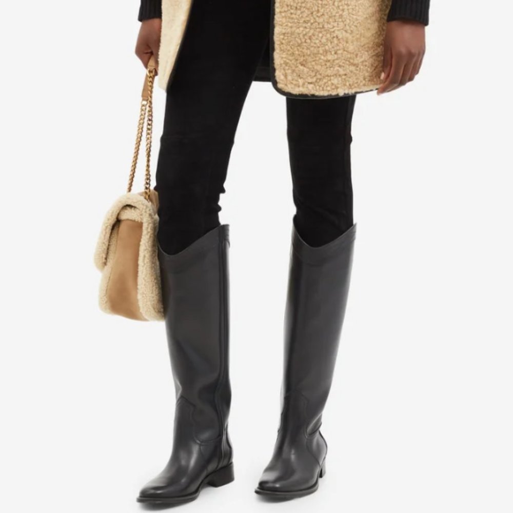 *SOLD* SAINT LAURENT Kate knee-high leather boots size 36.5